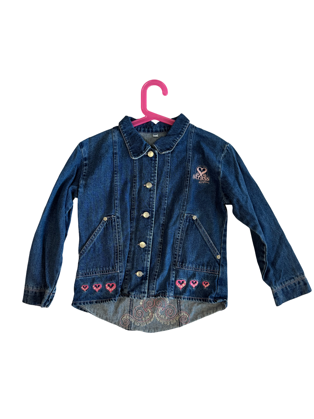 Veste en jean brodée