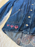 Veste en jean brodée
