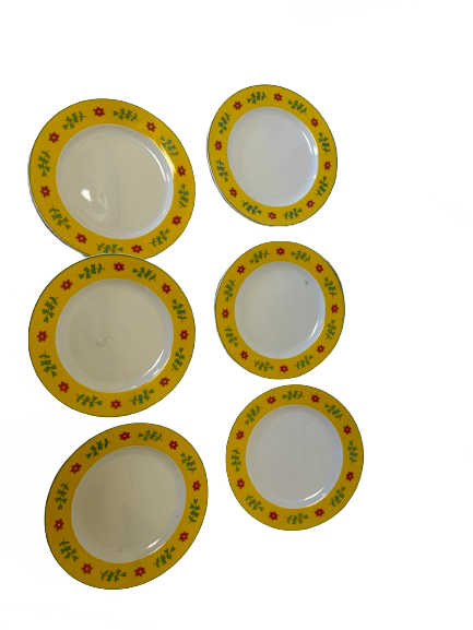 Assiettes à fleurs