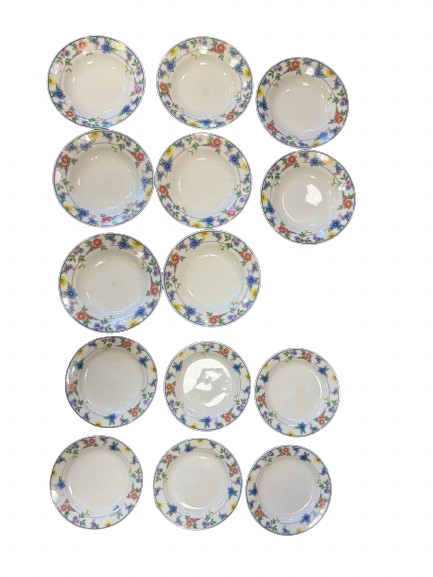 Assiettes à fleurs