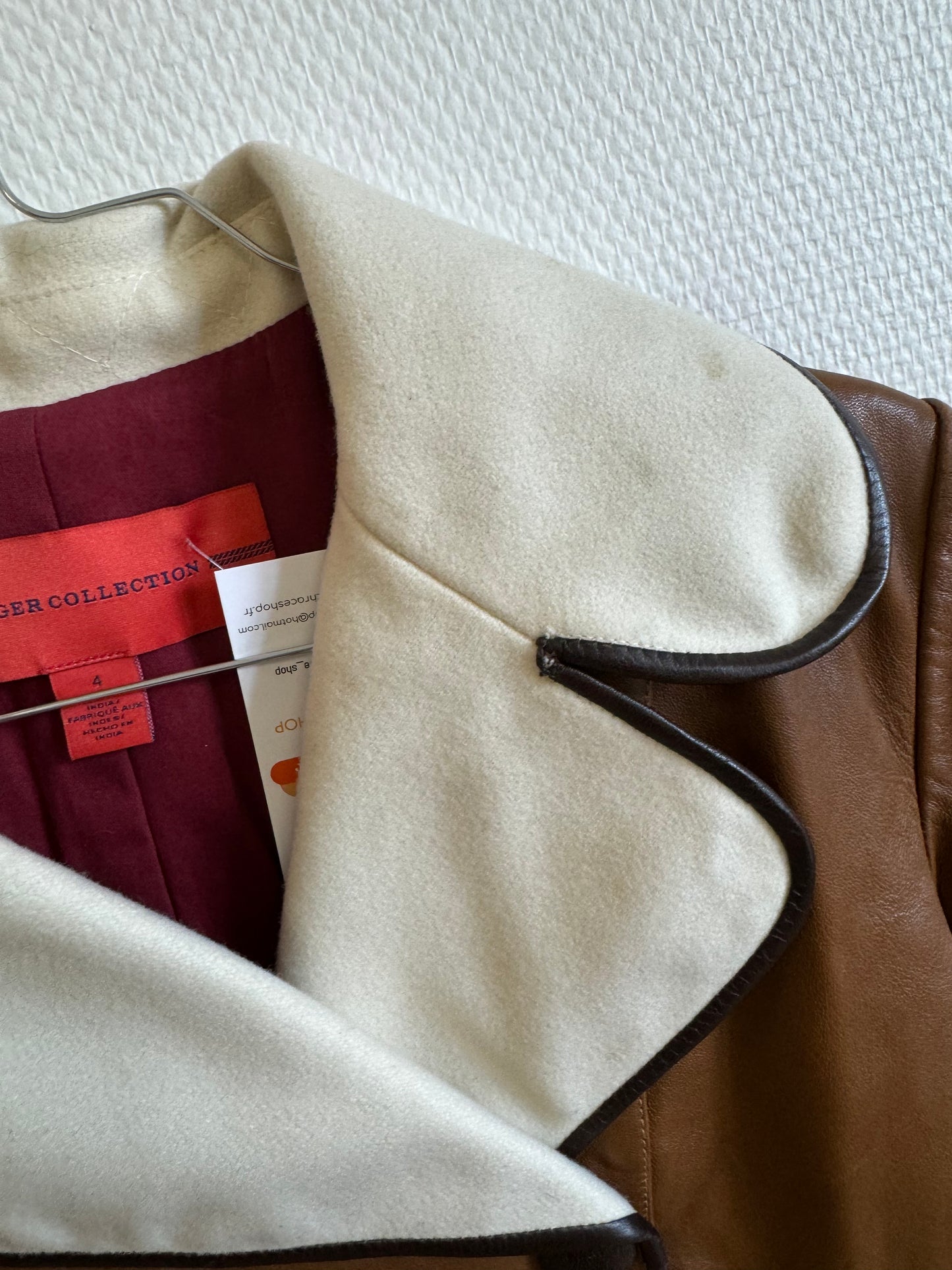 Manteau en cuir Hilfiger Collection