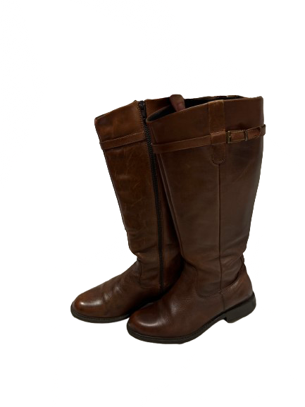 Bottes en cuir marron