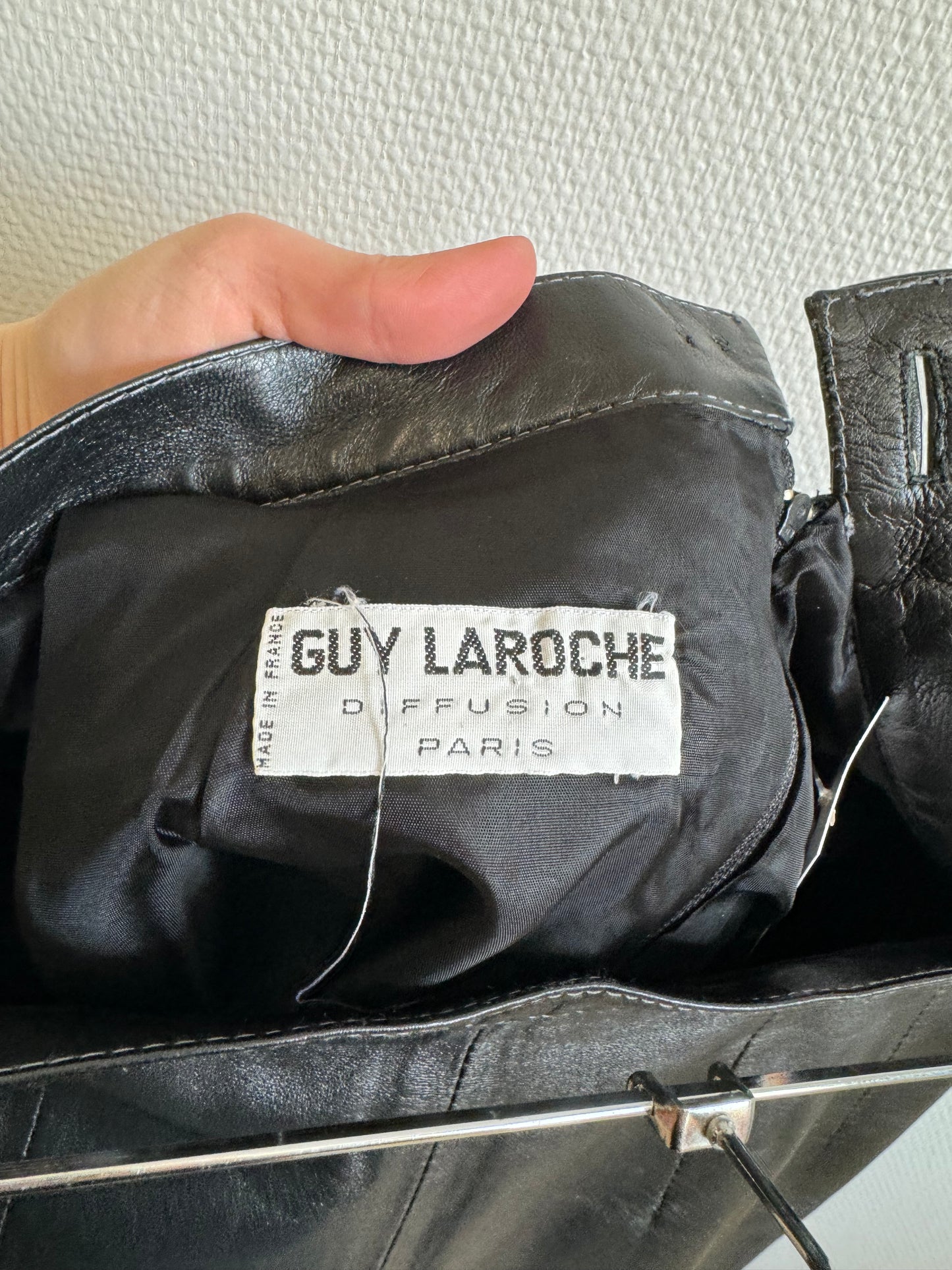 Jupe en cuir Guy Laroche