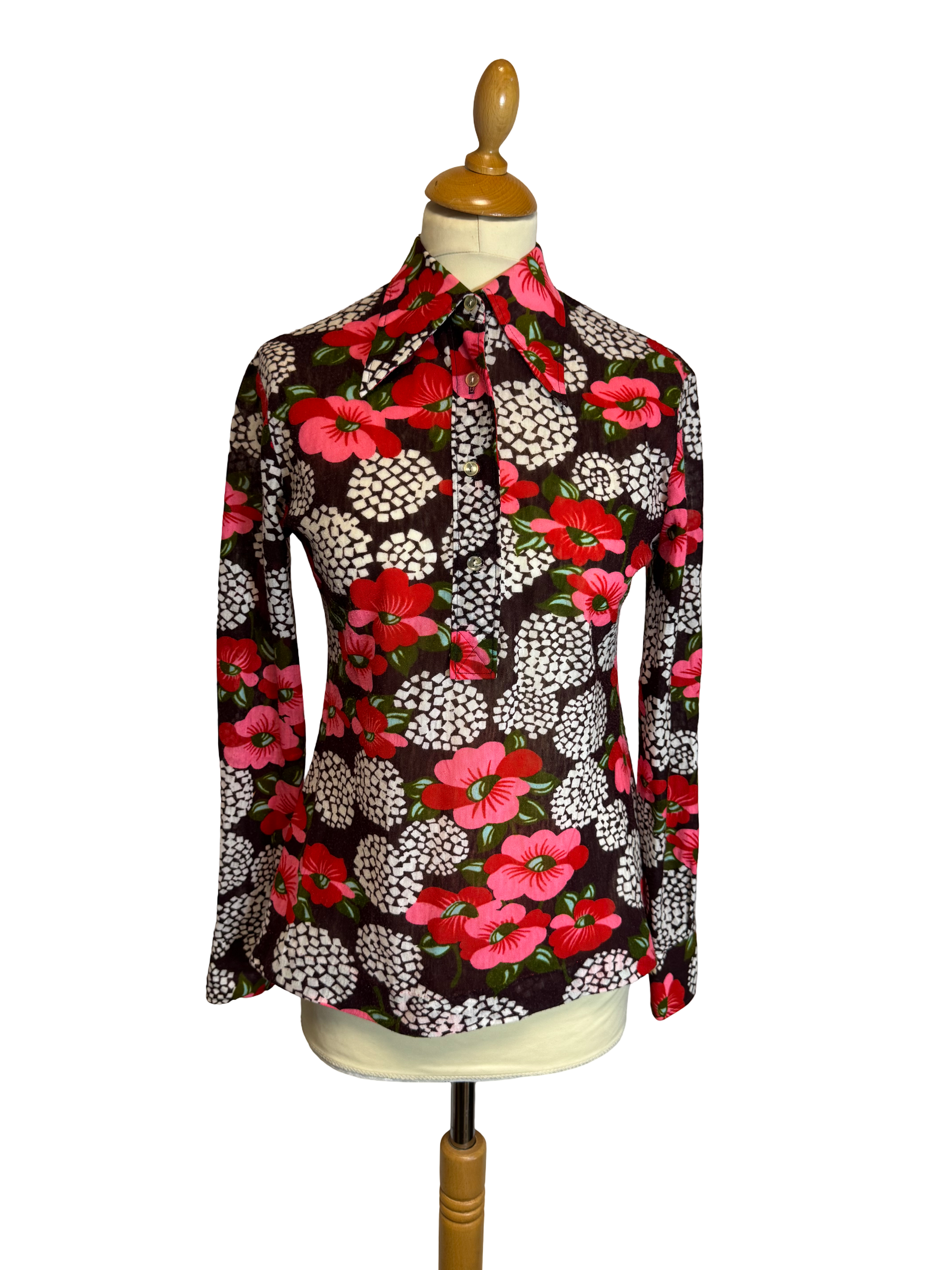 Blouse à motifs 70s