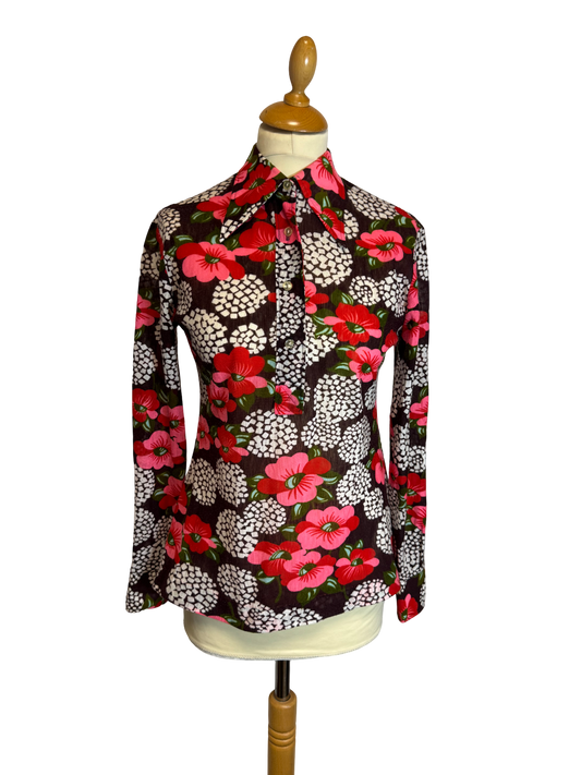 Blouse à motifs 70s