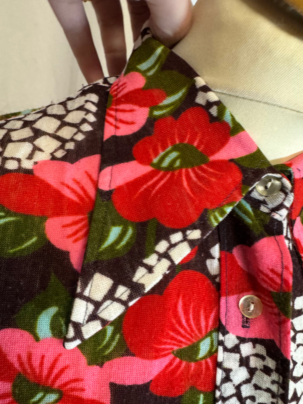 Blouse à motifs 70s