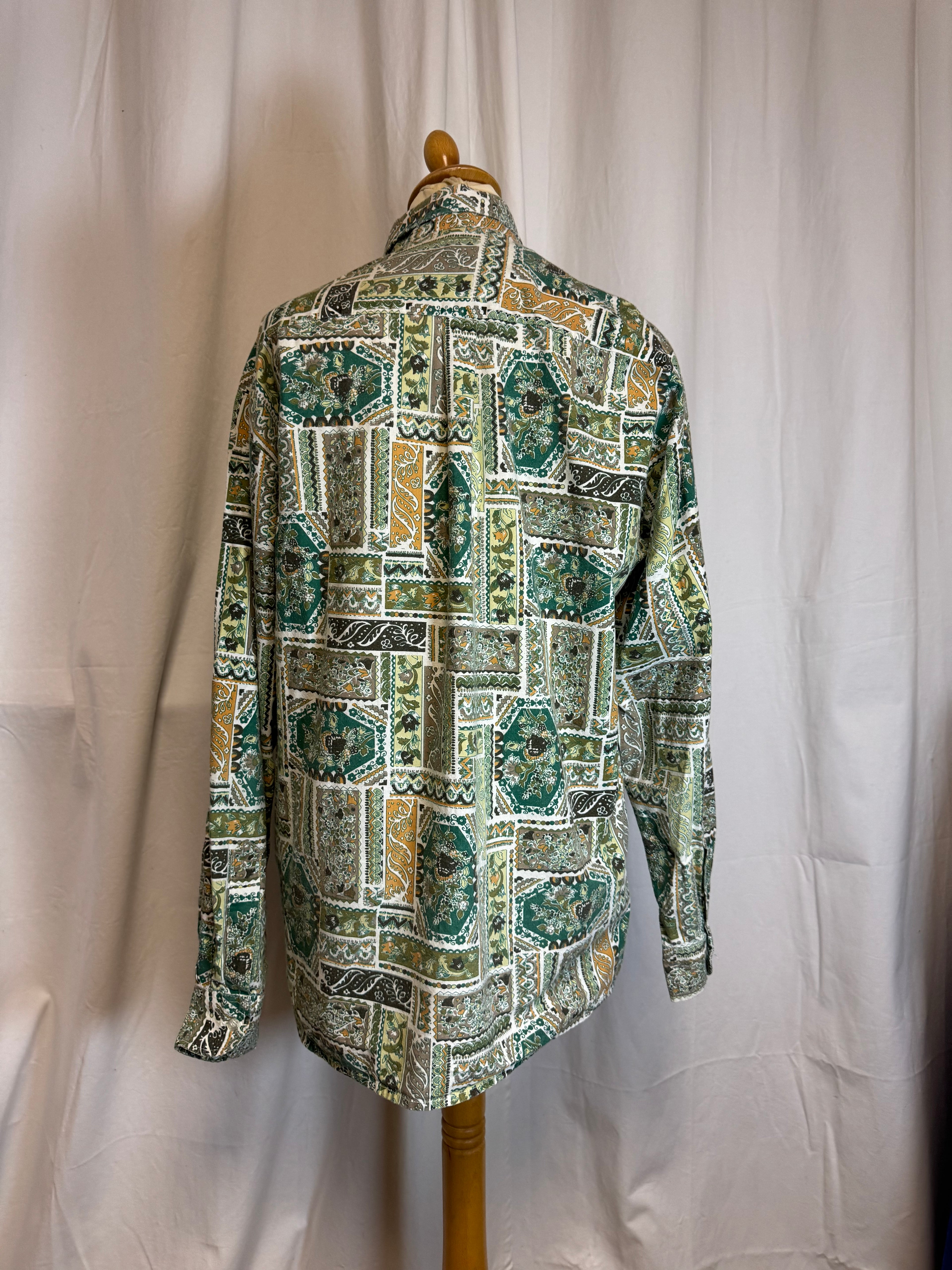 Chemise à motifs 80s