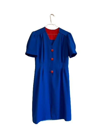 Robe bleu 80s