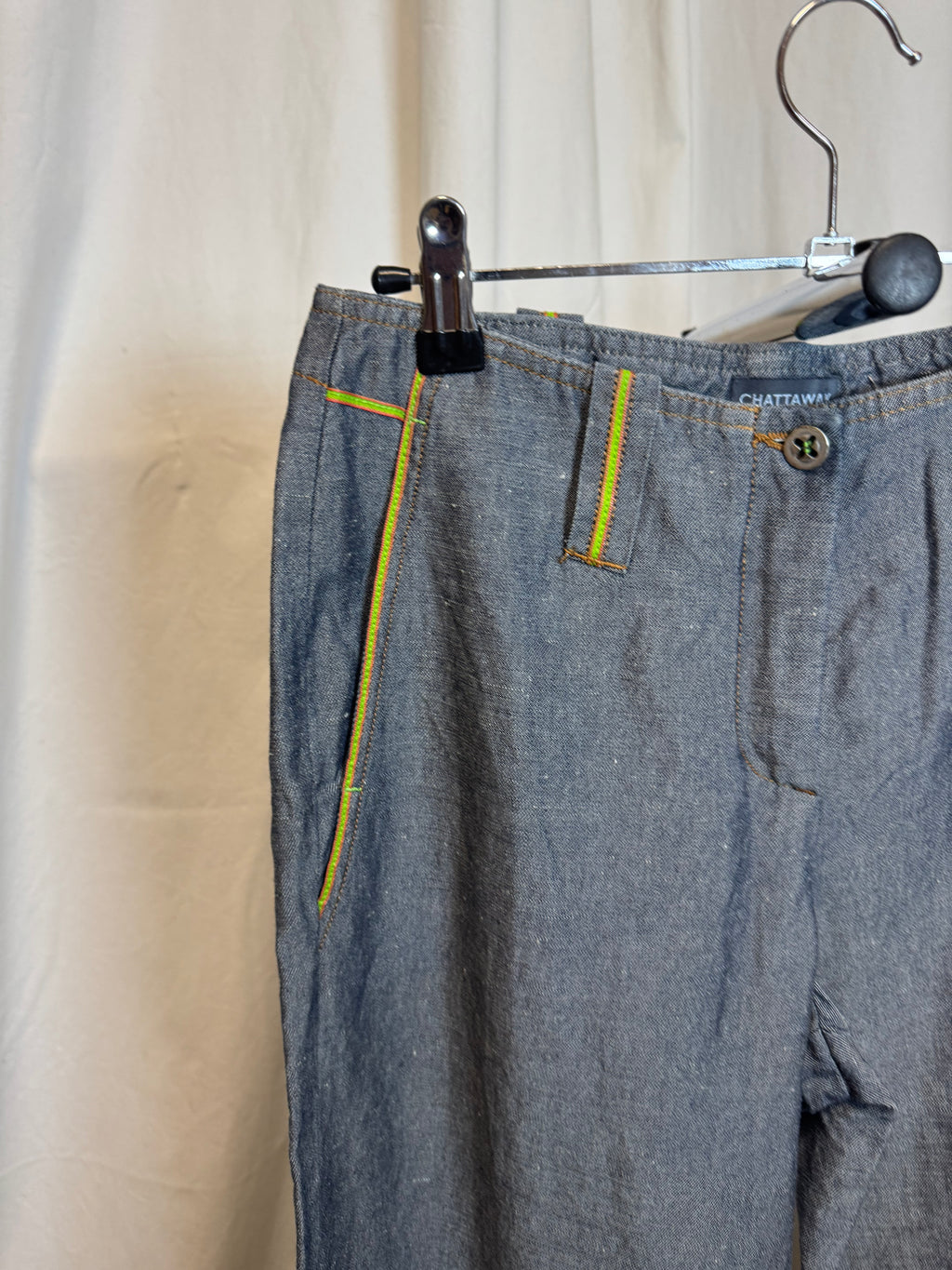 Pantalon bleu Chattawak