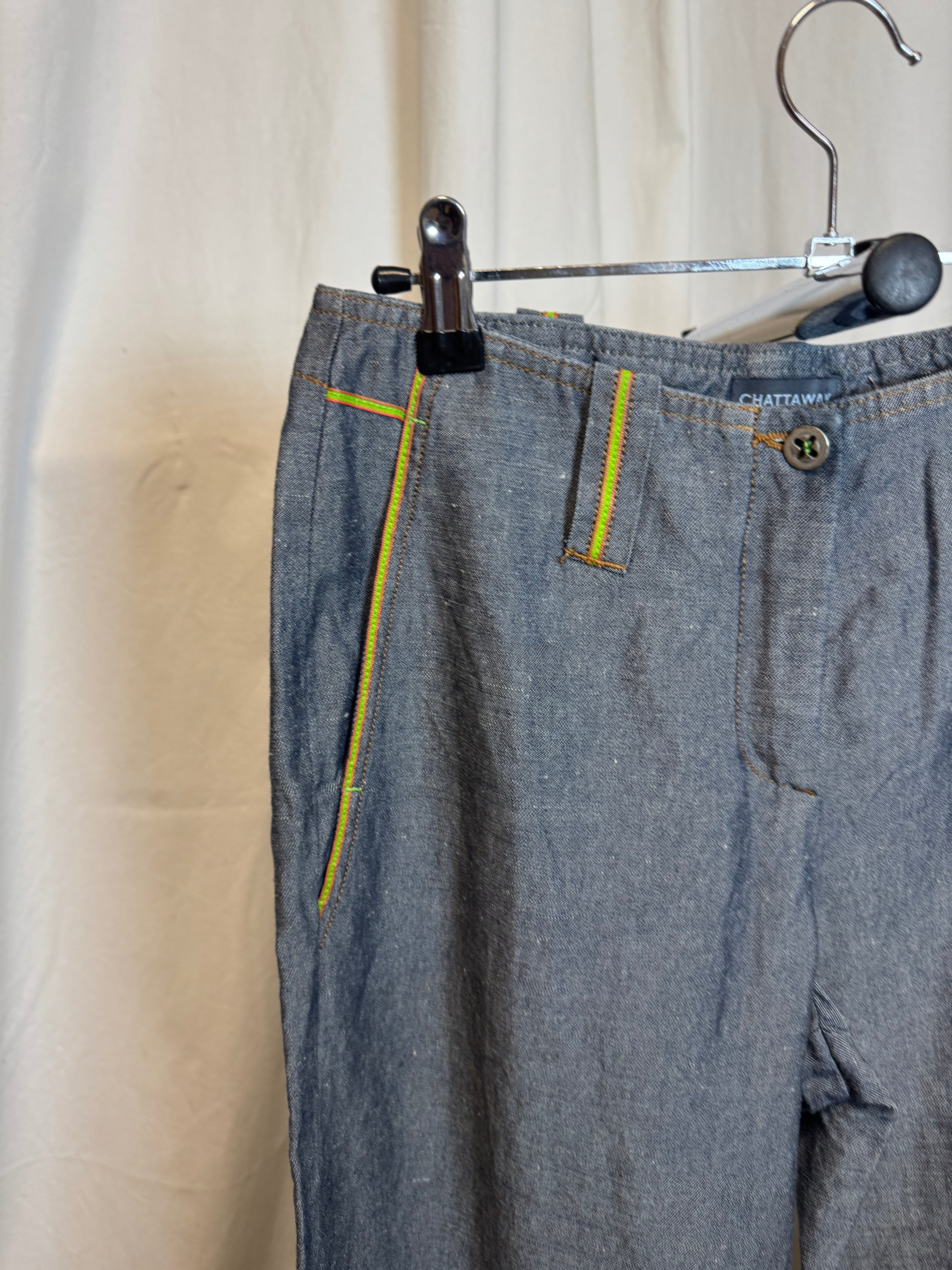 Pantalon bleu Chattawak