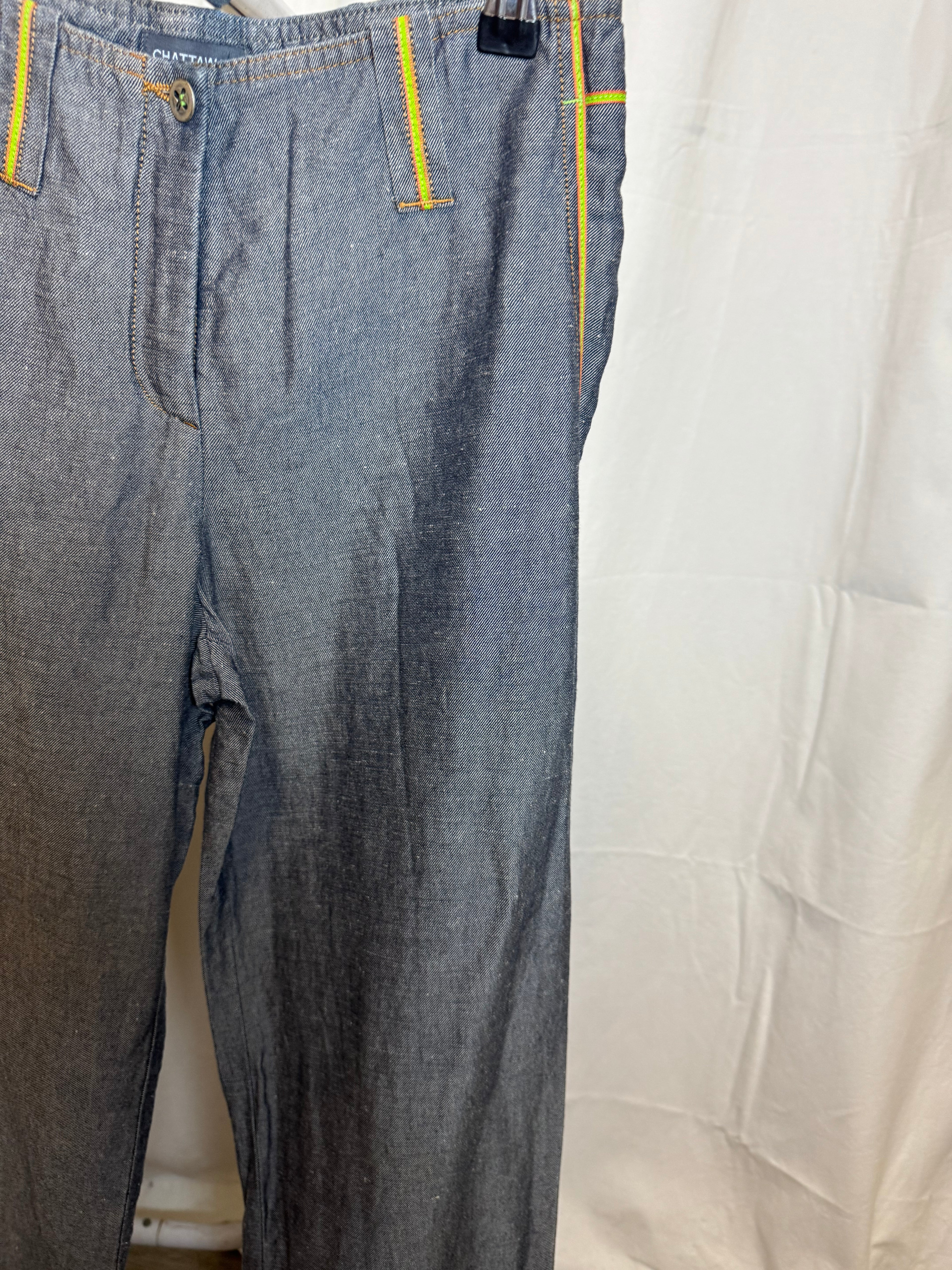 Pantalon bleu Chattawak