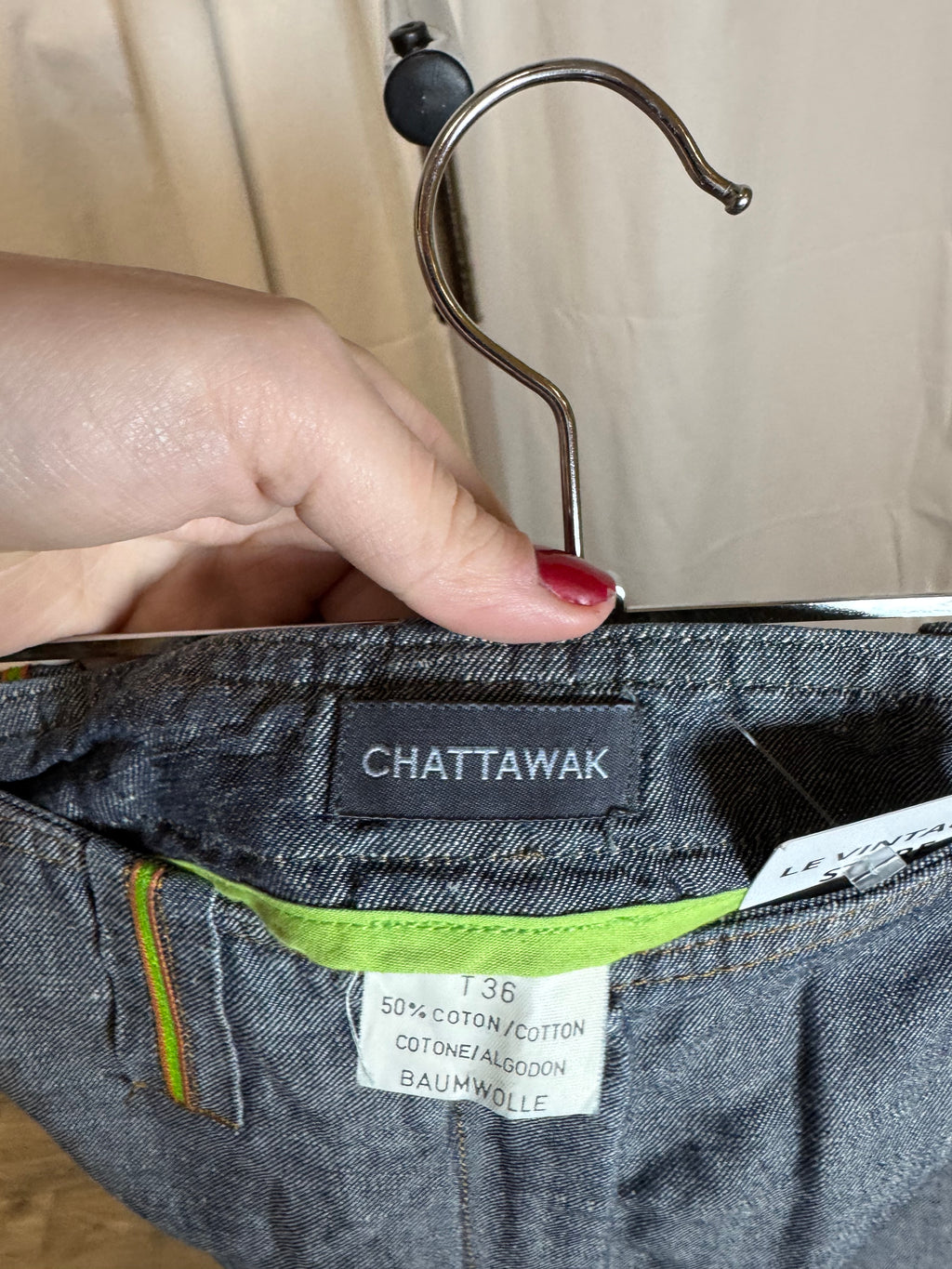 Pantalon bleu Chattawak