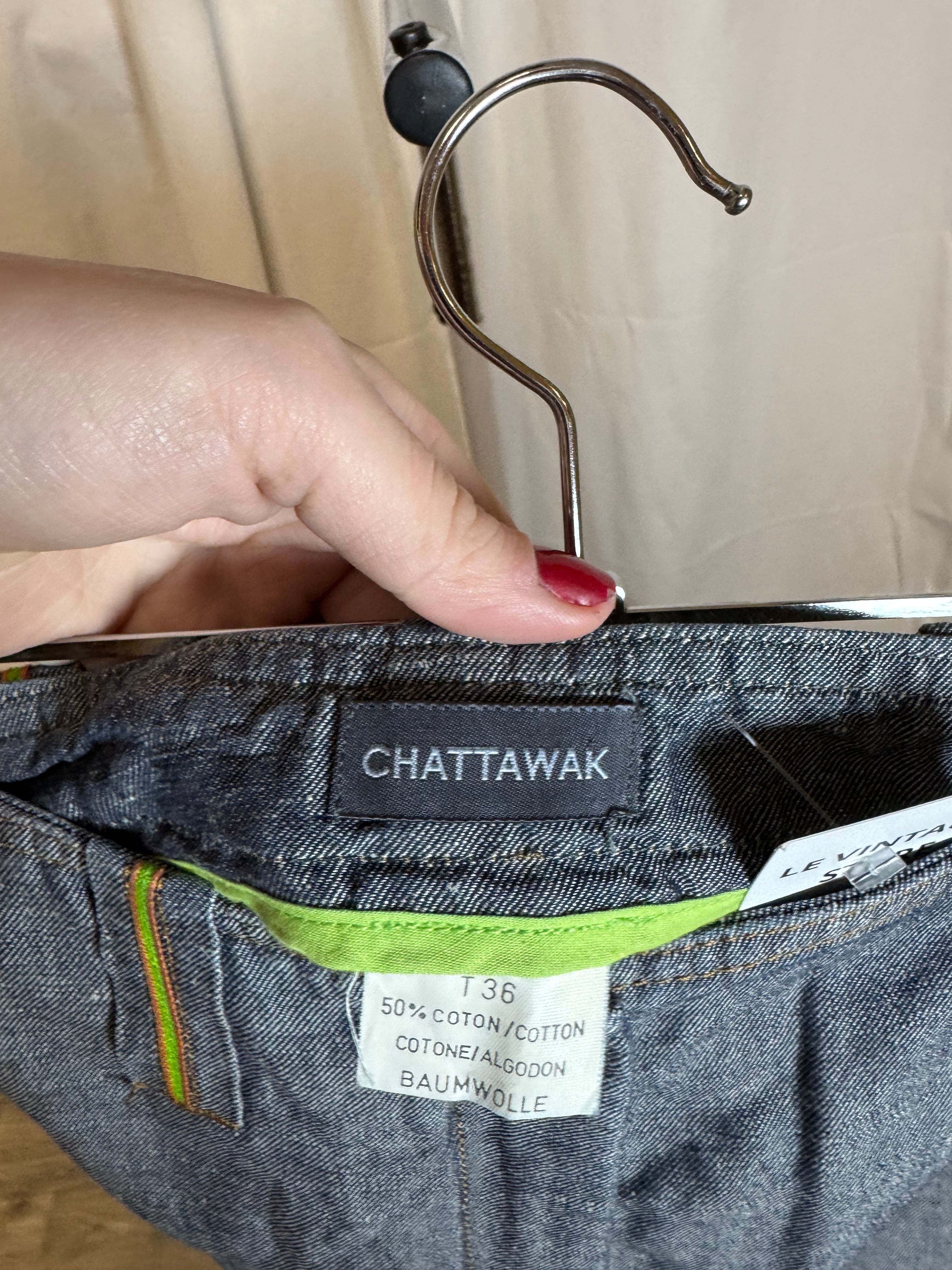 Pantalon bleu Chattawak