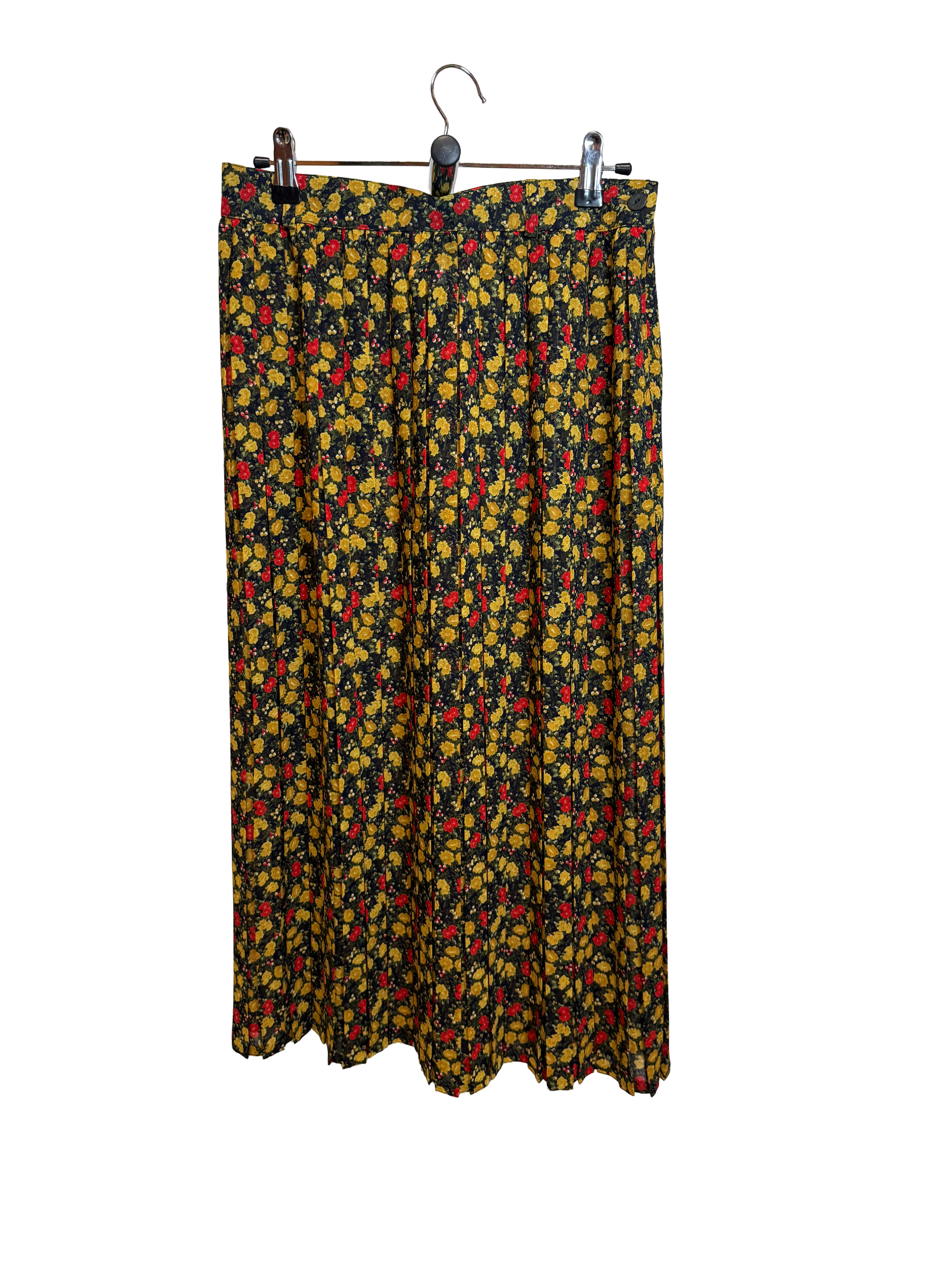 Jupe plissée à fleurs