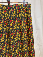 Jupe plissée à fleurs