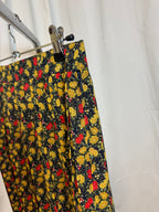 Jupe plissée à fleurs