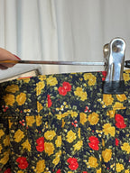 Jupe plissée à fleurs