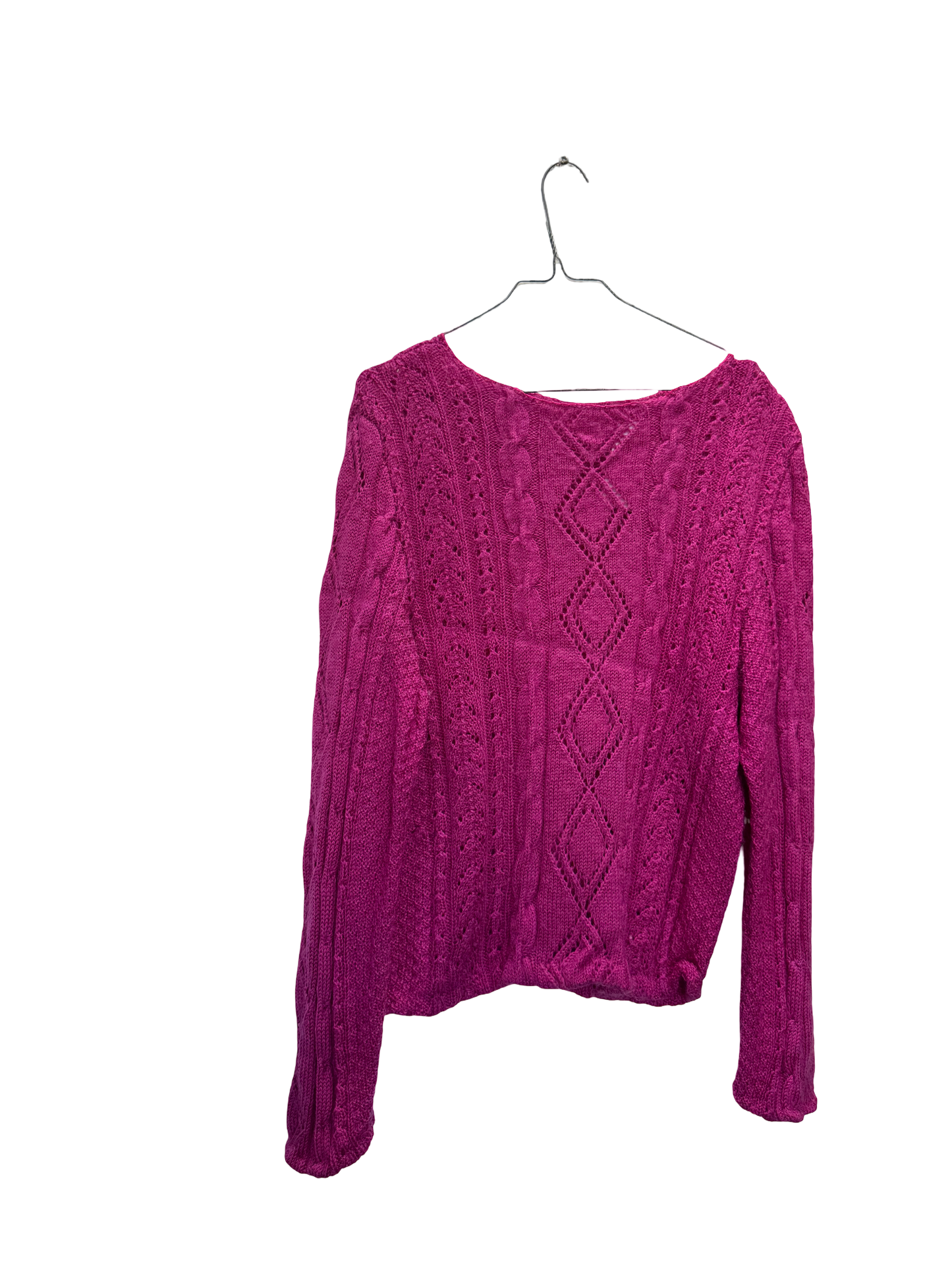 Pull en maille rose
