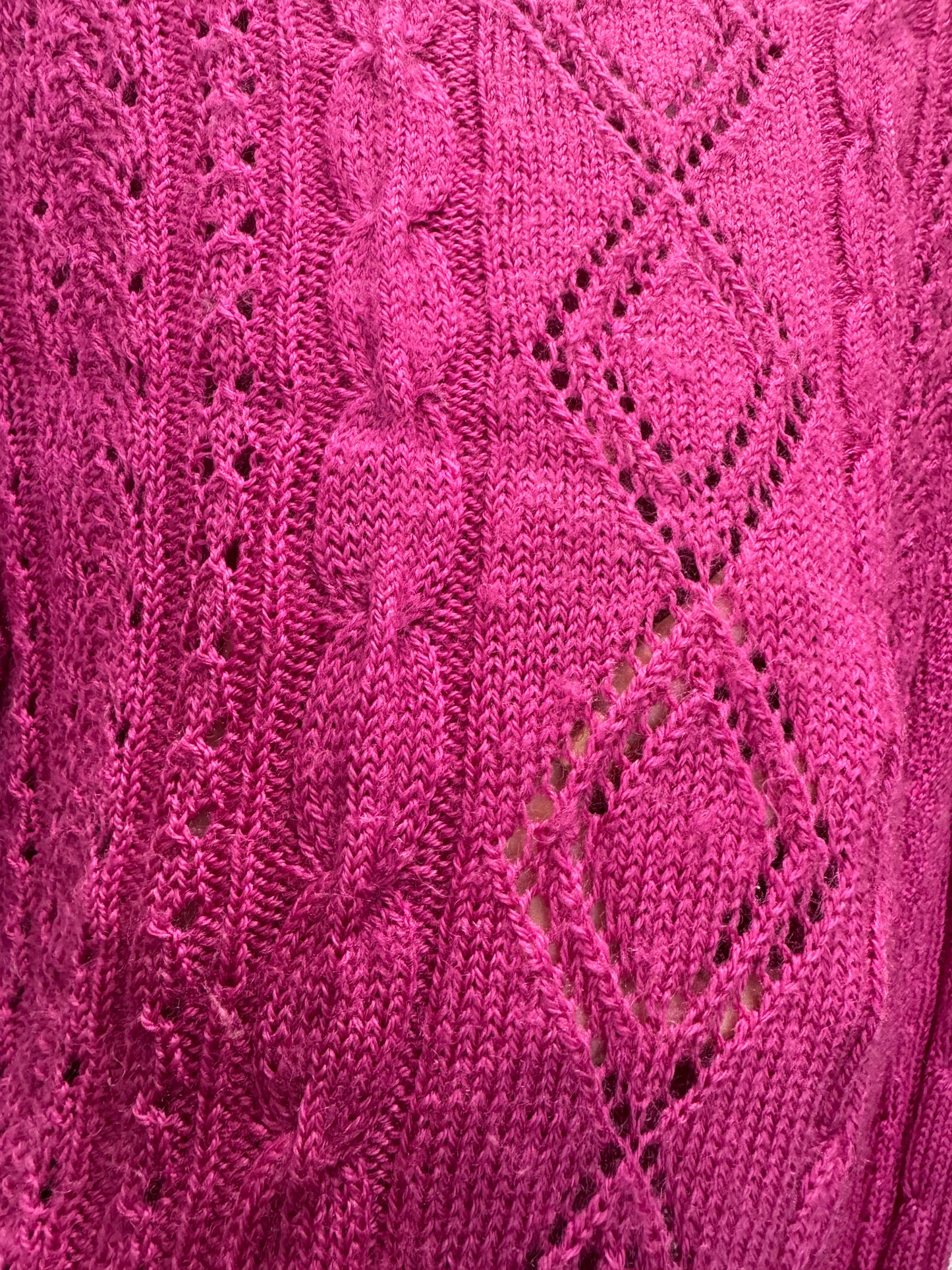 Pull en maille rose