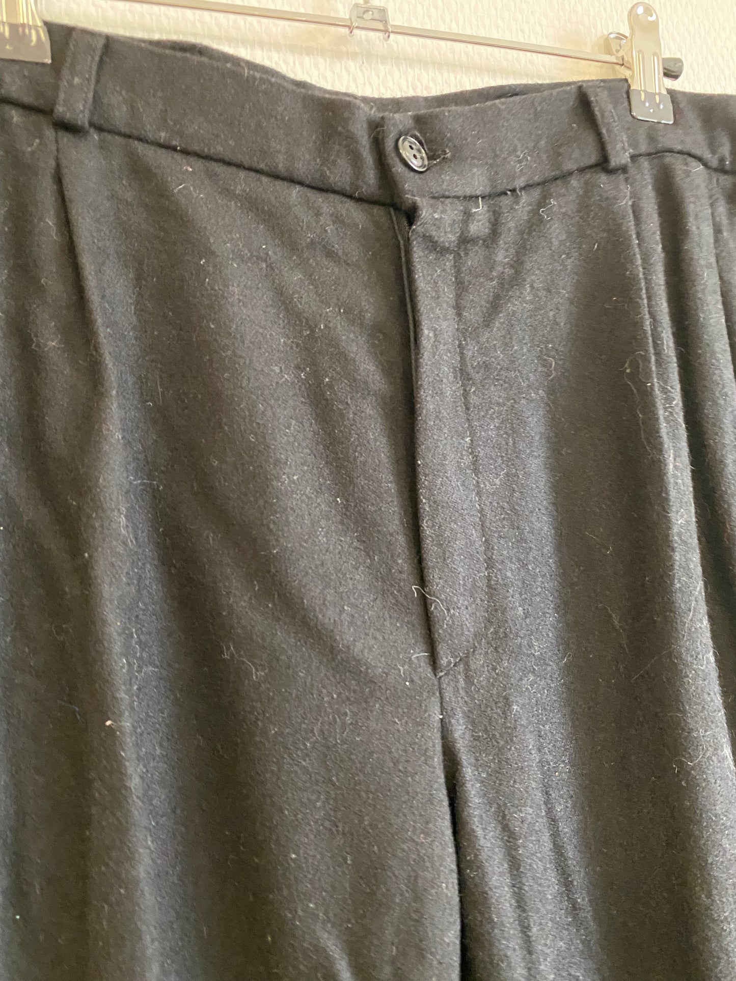 Pantalon en laine noir