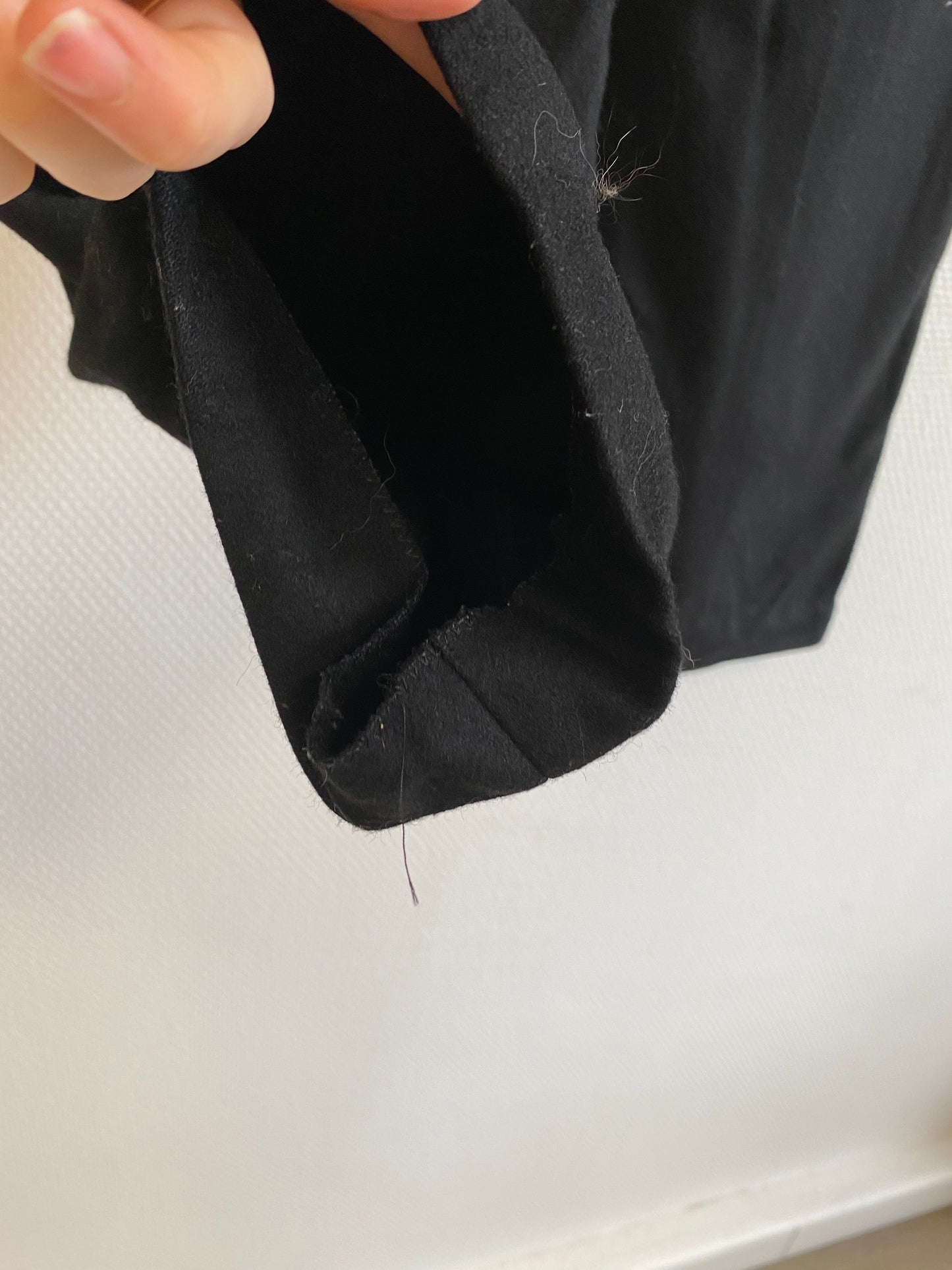 Pantalon en laine noir