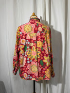 Chemise à fleurs réversible