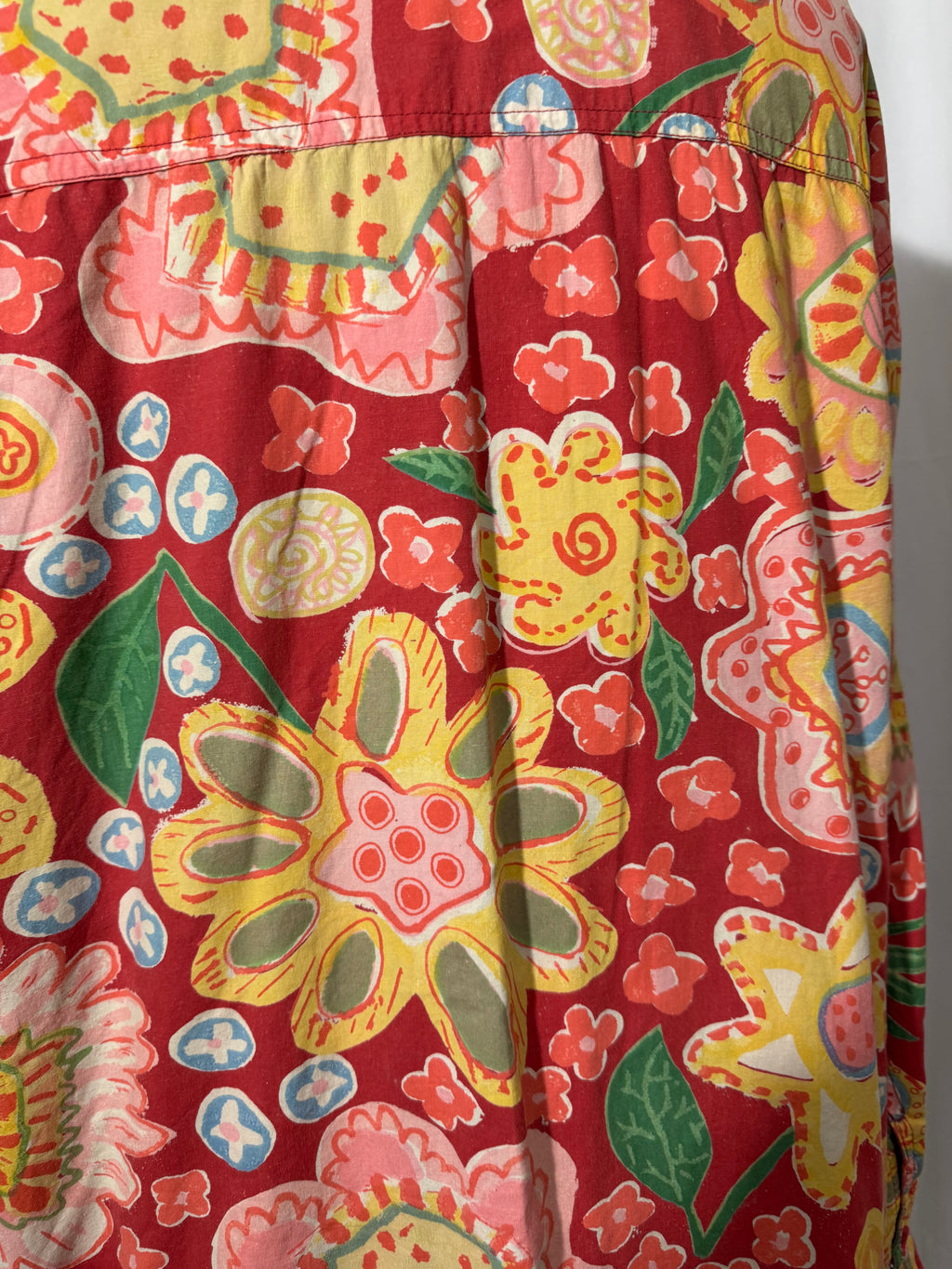 Chemise à fleurs réversible