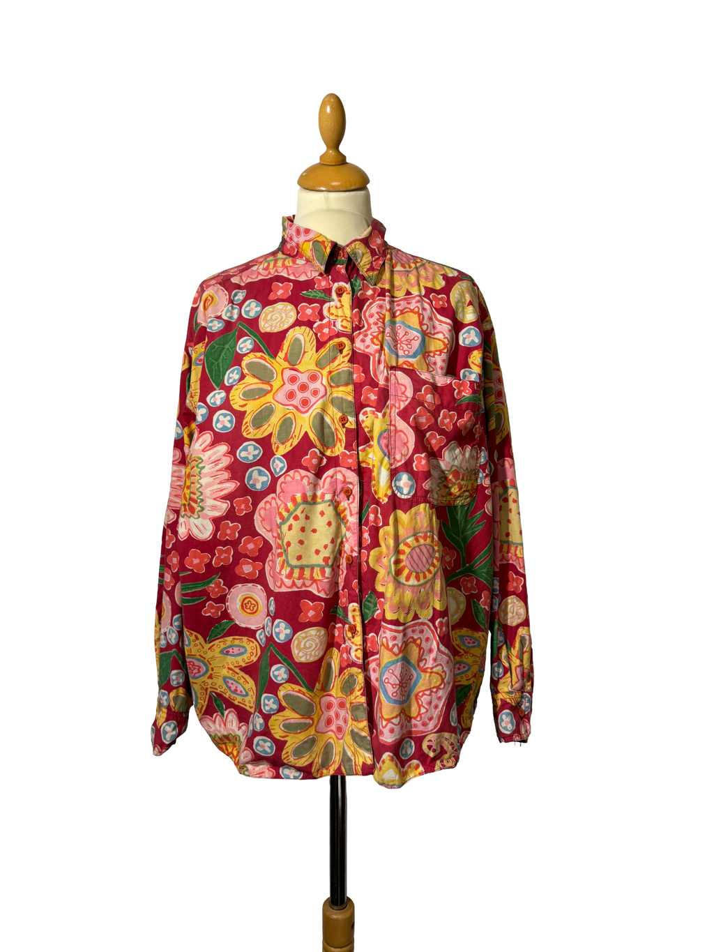 Chemise à fleurs réversible