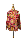 Chemise à fleurs réversible