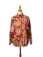 Chemise à fleurs réversible