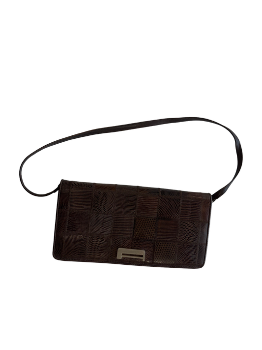 Sac baguette en cuir