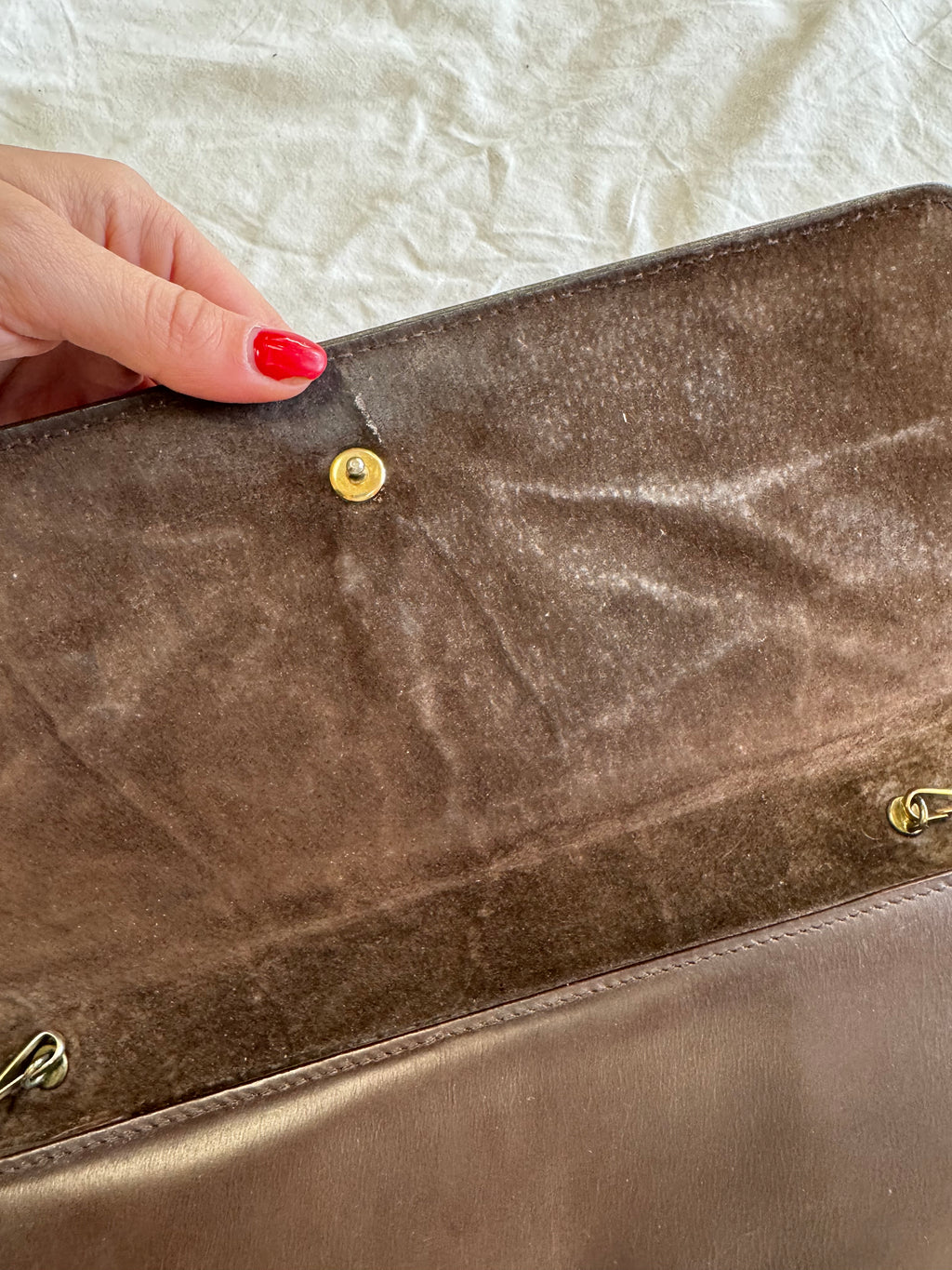 Sac baguette en cuir
