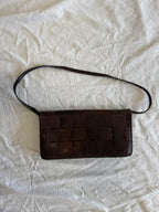 Sac baguette en cuir