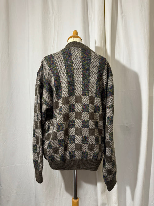 Cardigan à carreaux