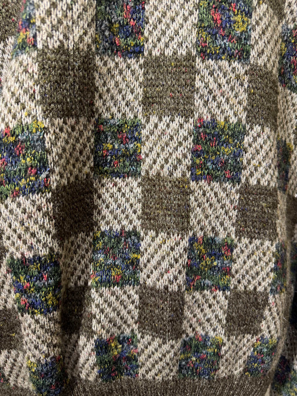 Cardigan à carreaux