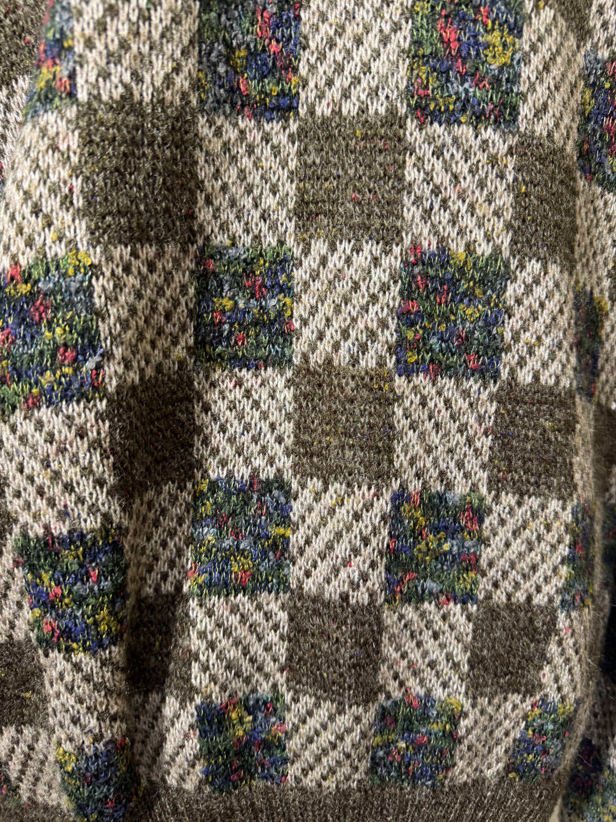 Cardigan à carreaux
