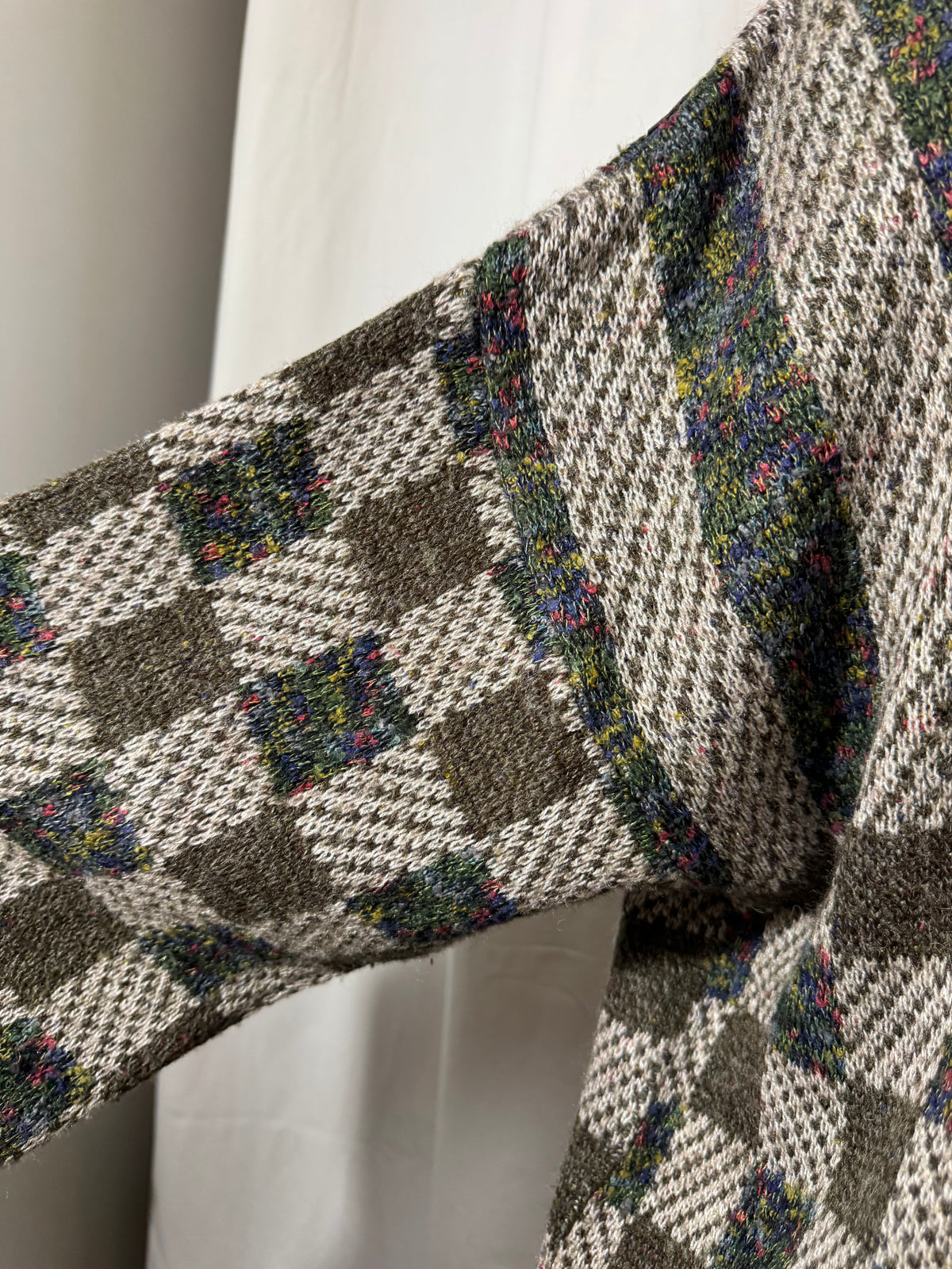 Cardigan à carreaux