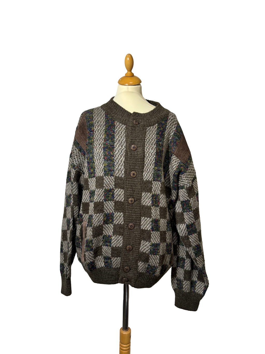 Cardigan à carreaux