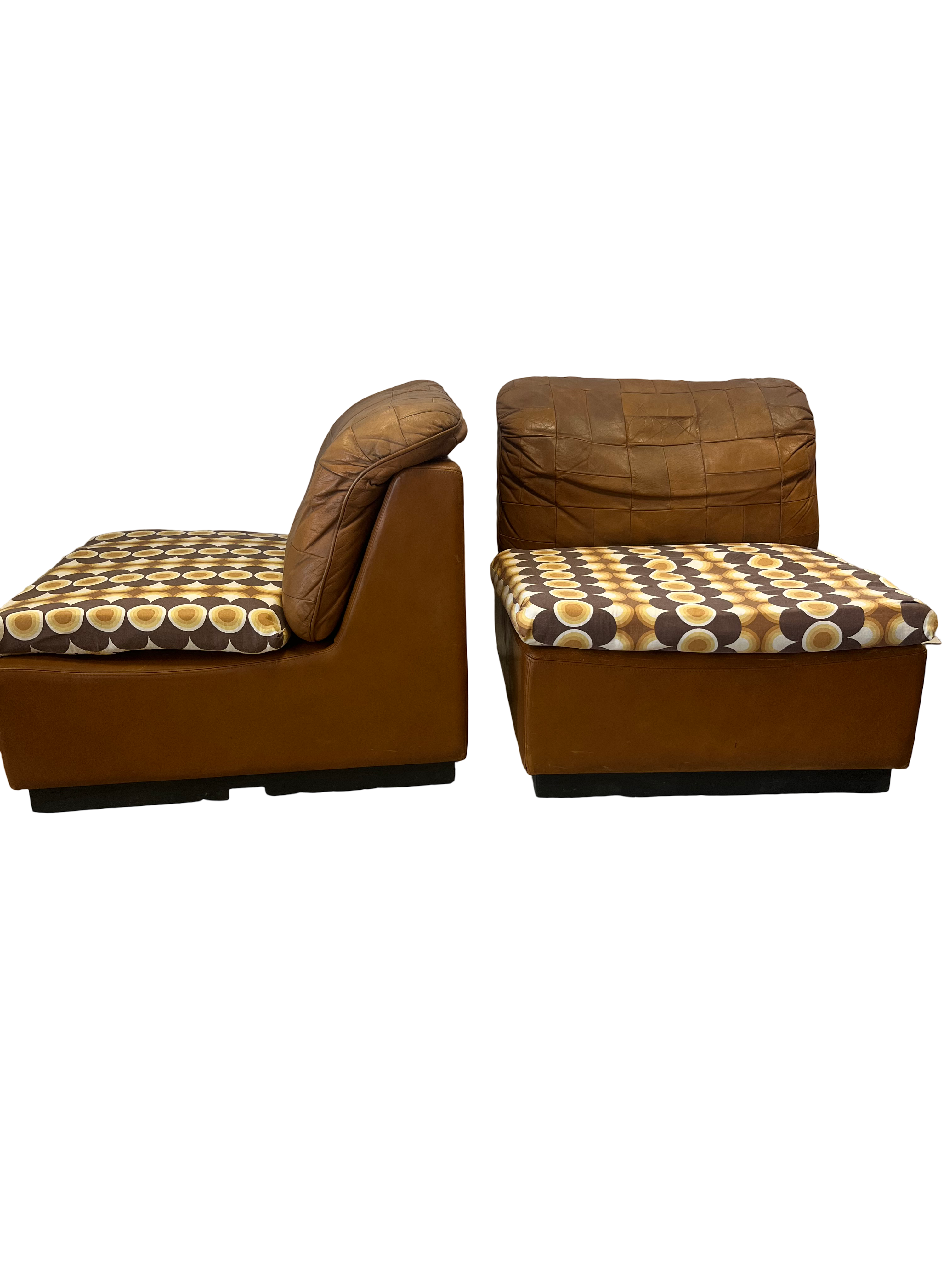 Paire de chauffeuse 70s