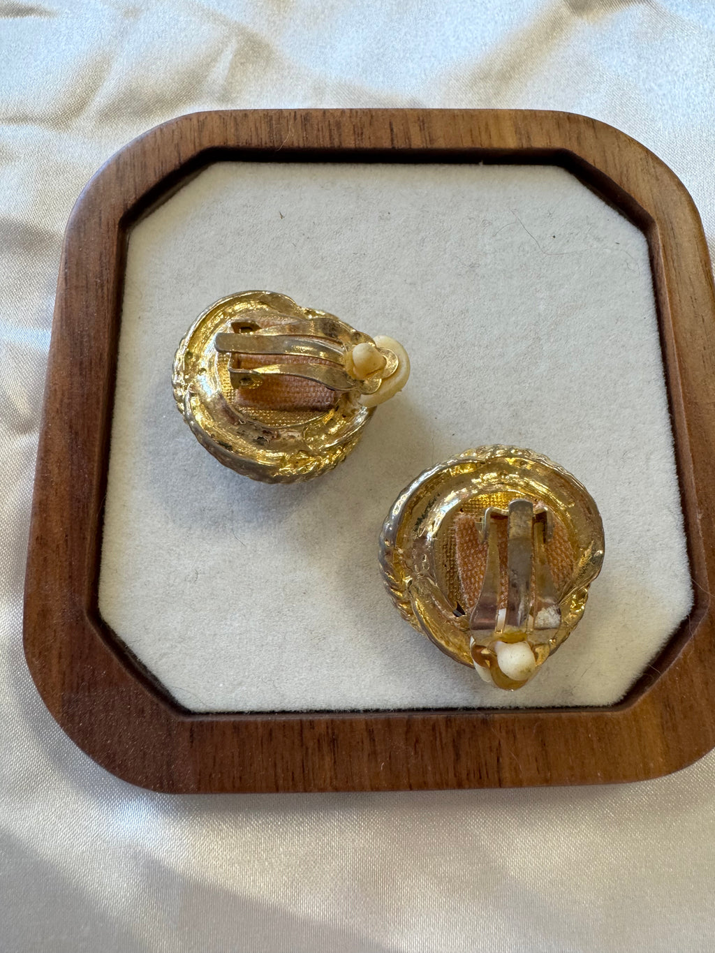 Boucles d'oreilles marron