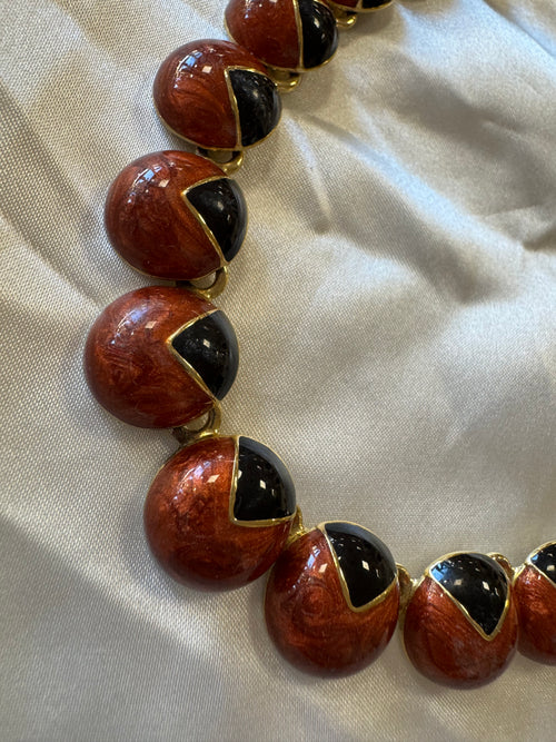 Collier en métal 80s