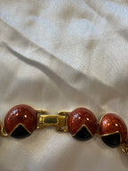 Collier en métal 80s