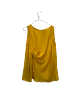 Blouse drapée jaune