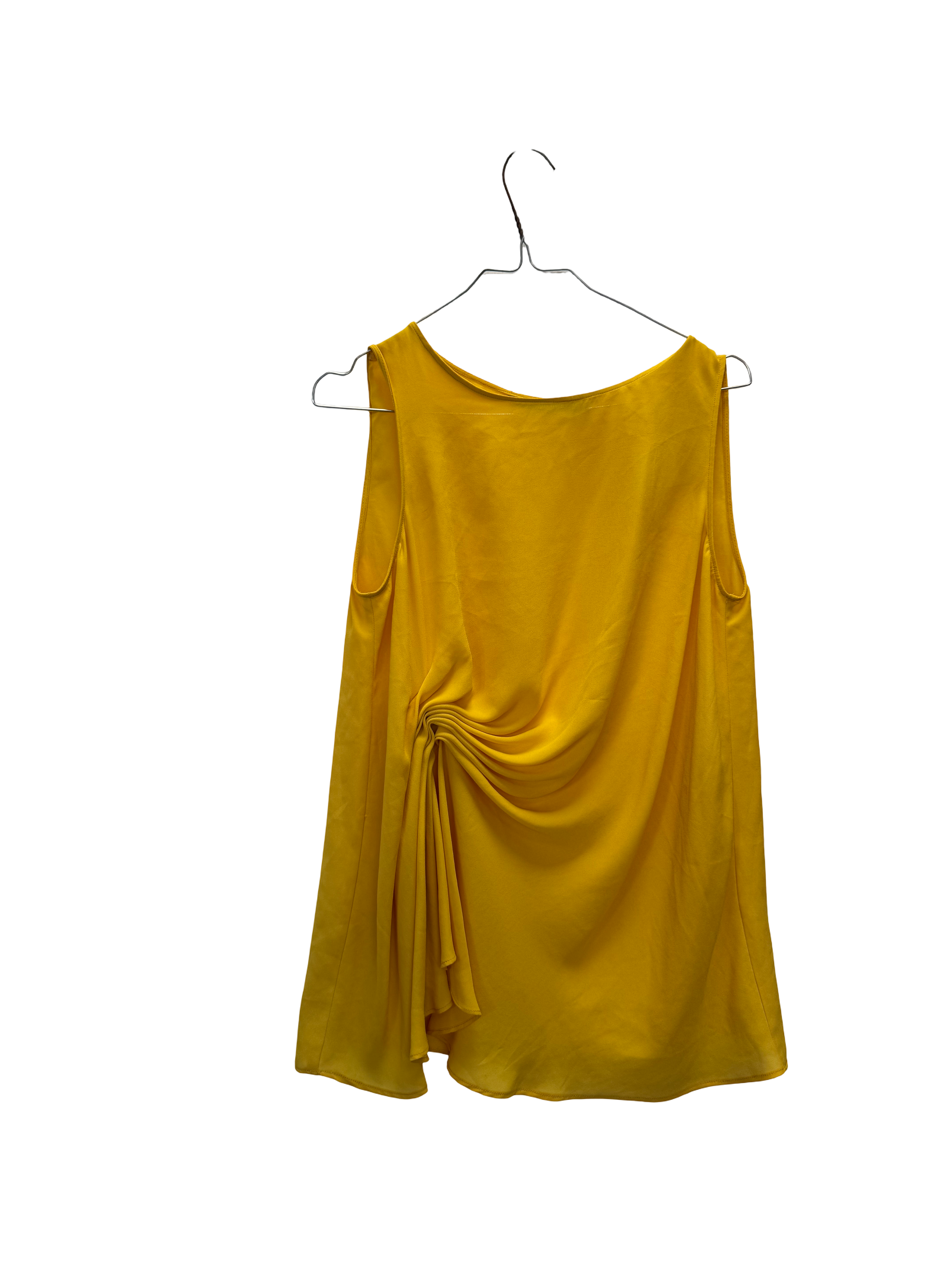 Blouse drapée jaune