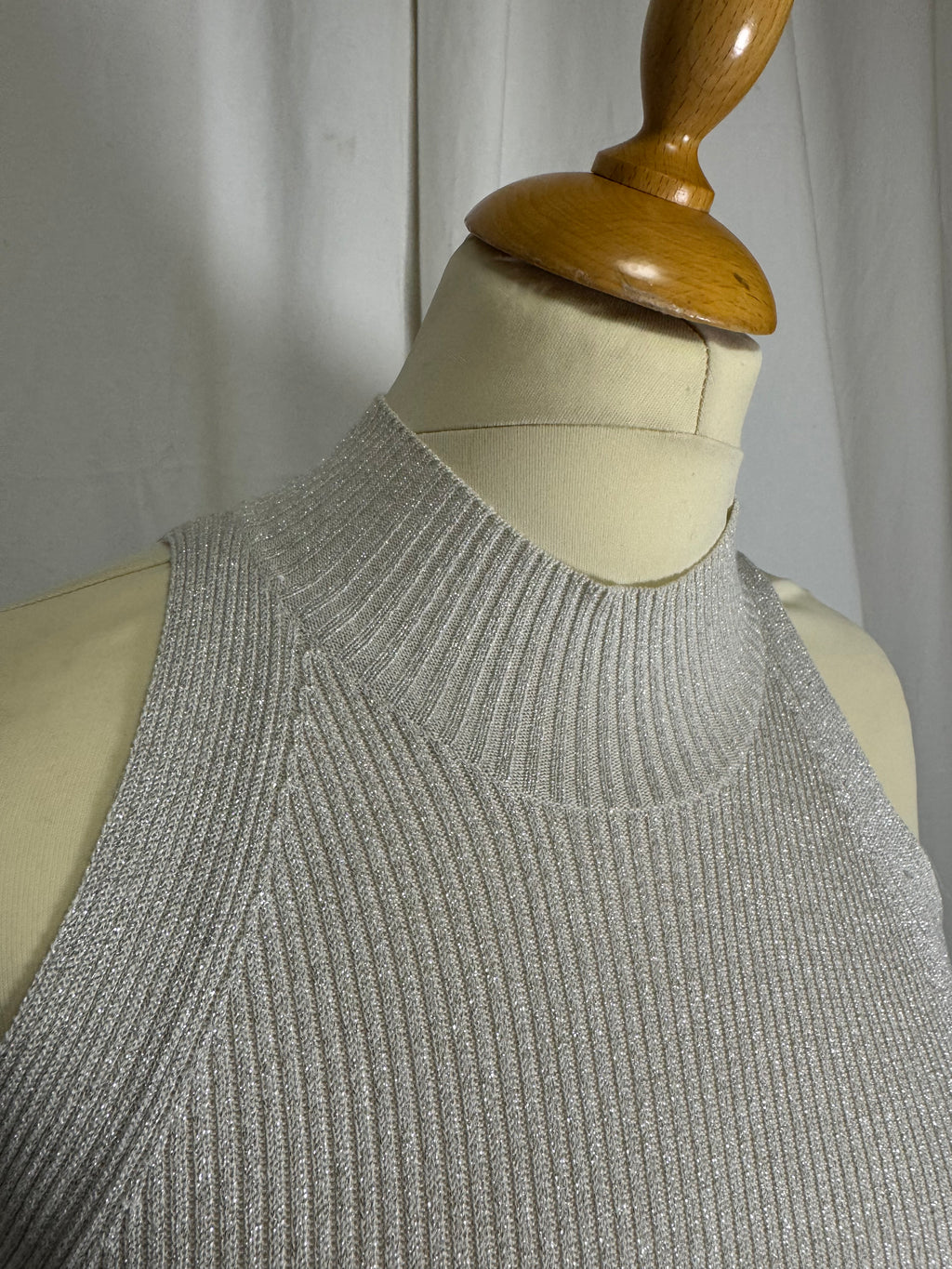 Pull argenté à paillette