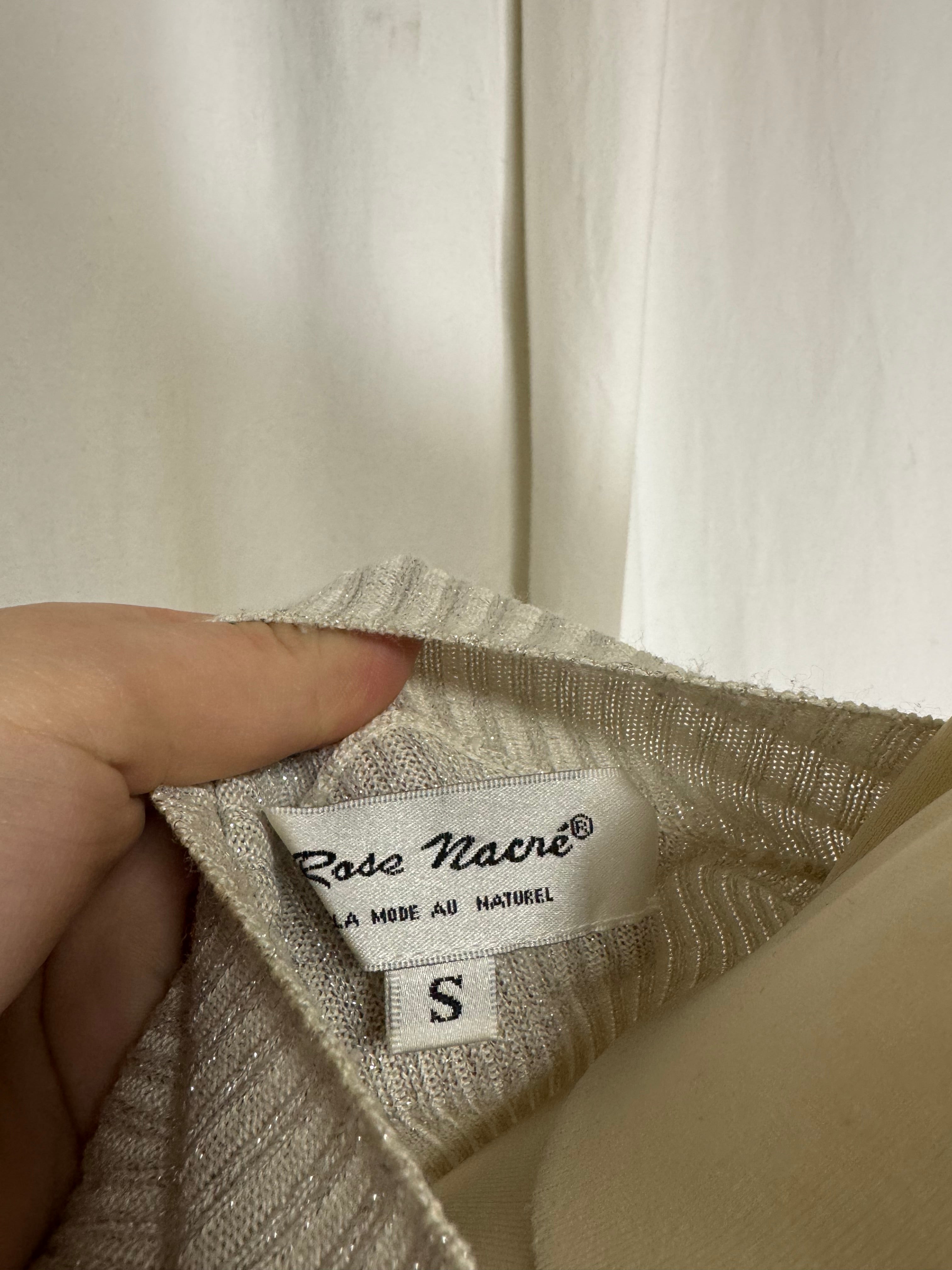 Pull argenté à paillette