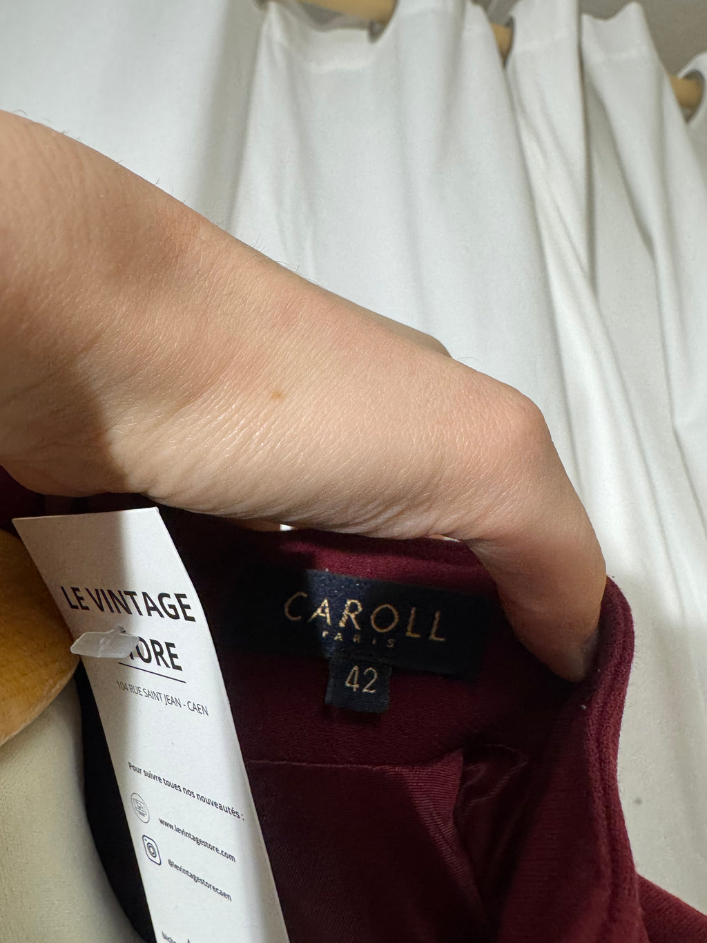 Robe bordeaux Caroll