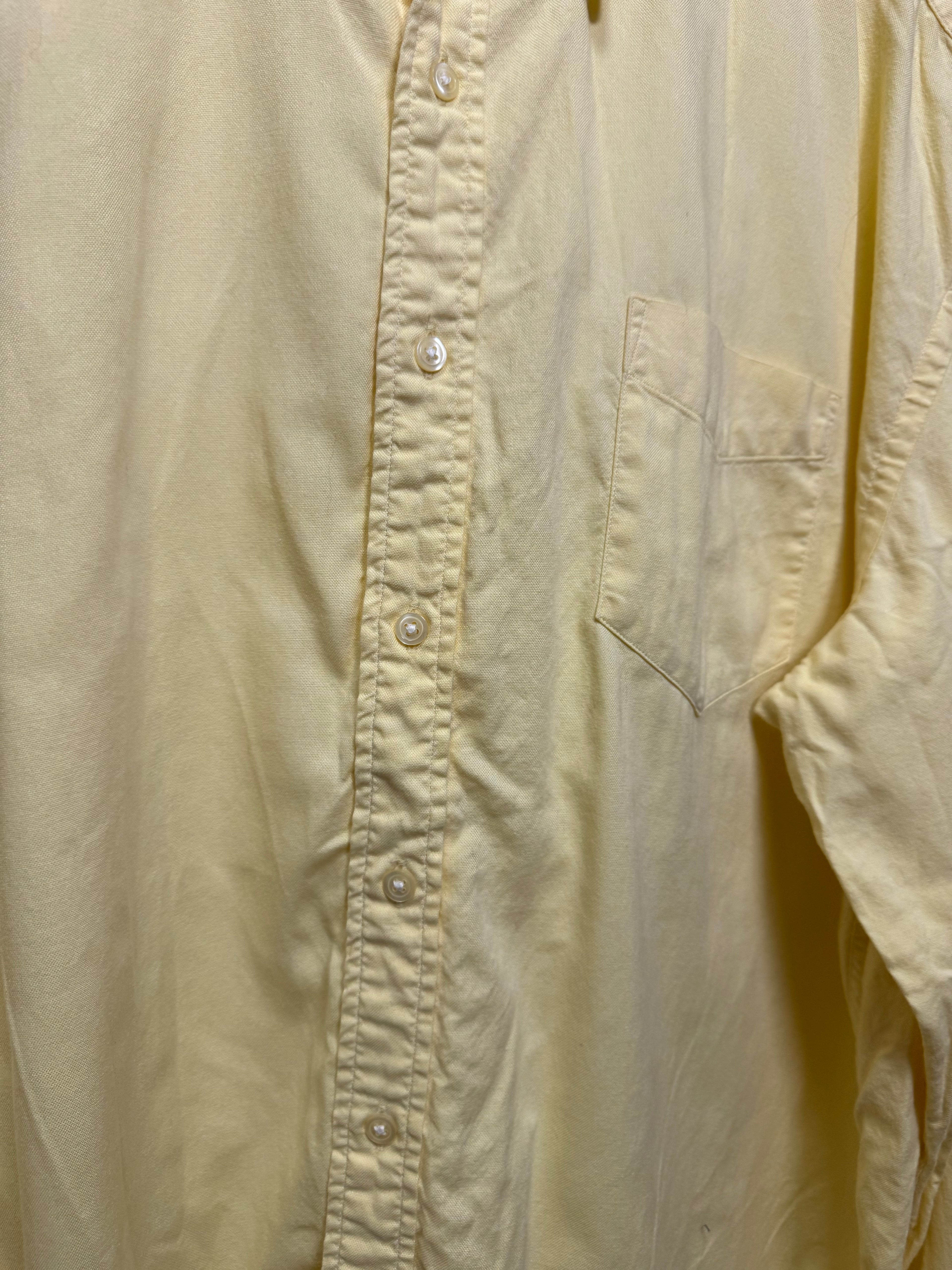 Chemise uni jaune Gant