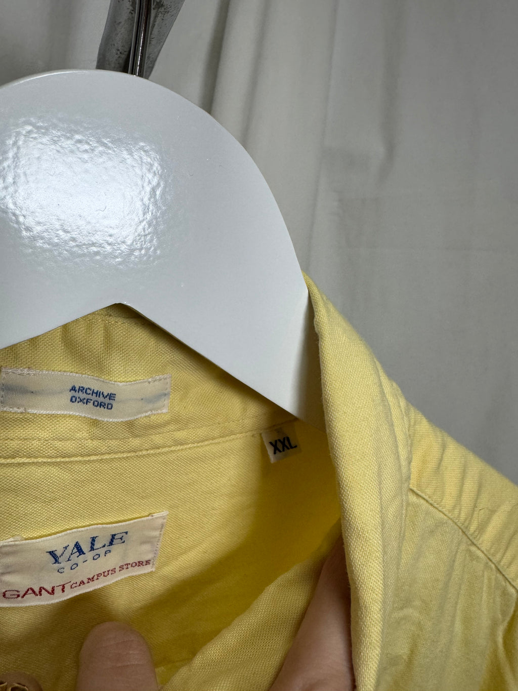 Chemise uni jaune Gant