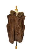 Veste en cuir sans manches